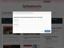 Tablet Screenshot of fabfashionfix.com